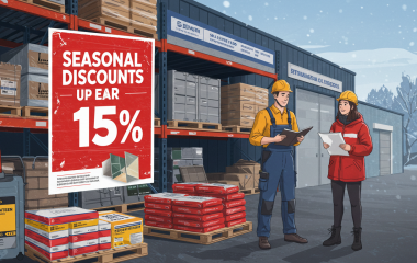 Скидки на наливные полы и клеи для плитки по выгодной цене!